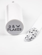 TOP Black&White Flakes Matte - 12ml